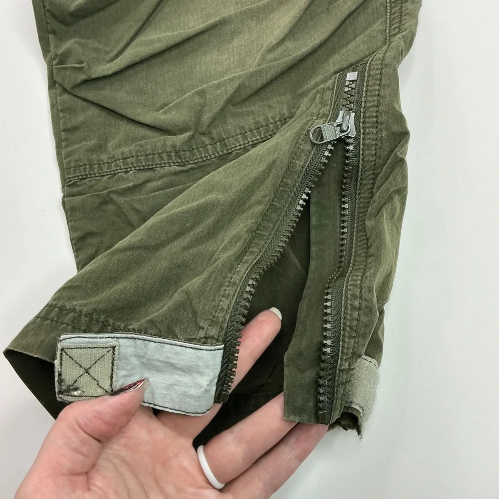 L.L. Bean Olive Green Cargo Pants Boys Medium Adventure Utility Trousers